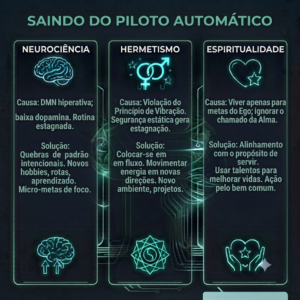 Viver no Piloto Automático: Por que sua vida parece perfeita no papel, mas vazia por dentro?
