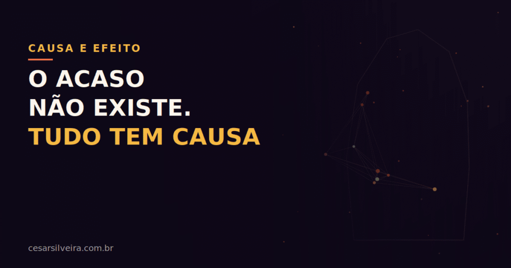 O acaso nao existe tudo tem causa - capa do artigo