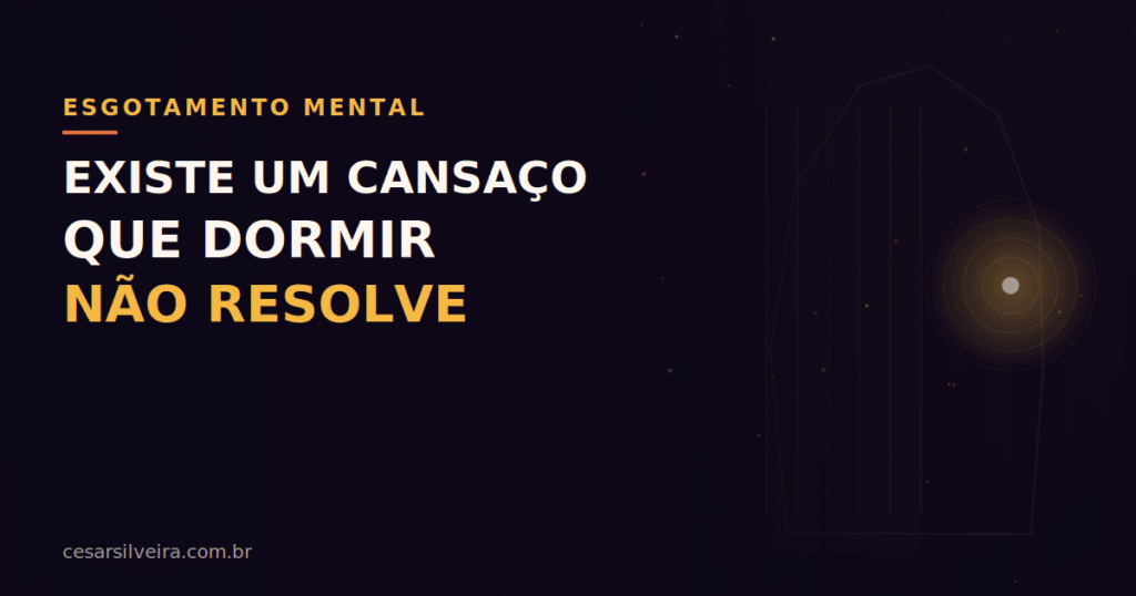 Existe um cansaco que dormir nao resolve - capa do artigo