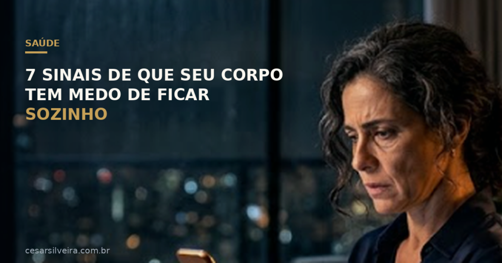 7 Sinais Físicos de Que Você Tem Medo de Ficar Sozinho (Mesmo Quando Está Tudo Bem)